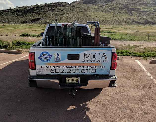 MCA Auto Glass service van